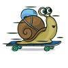 Slow Down Escargot skateboard