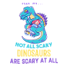 sleeping girl dinosaur gift