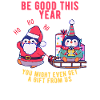 Pinguin bringt Weihnachtsgeschenke