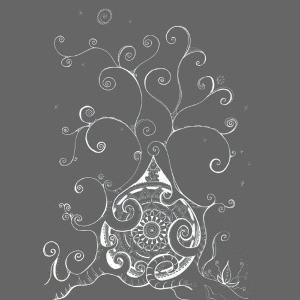Mandala - Mutter Erde - Lebensbaum, handgemalt