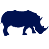 Silhouette de rhinocéros