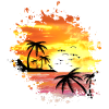 SUNSET, vacation, beach, sunset, sun