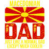 Drapeau macédonien père Macédoine du Nord