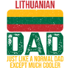 Litauiska far Litauens flagga för fars dag