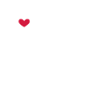 Line heart dash ornament