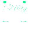 Funny water slalom skiing