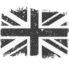 Union Jack Black White Vintage