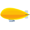 Dirigeable jaune
