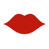 Lips red