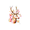 Deer with antlers