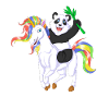 PANDA REITEN EINHORN