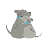 Dog hug