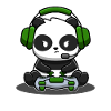 Panda Gamer Controller Gaming Panda Bear videospil