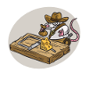 INDIANA JONES Mousetrat Cheese Kids Umorismo