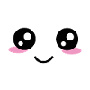 Kawaii face eyes