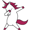 dabbing unicorn