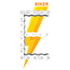 E-Biker Shirt Gift Icon Logo