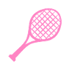 Tennis racket pink