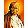Le pape polonais Jean-Paul II l'or dans notre cœur