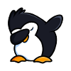 Dab Dabbing Cool penguin