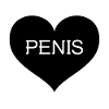 J'adore Penis Heart