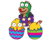 Ostereier Ostern Überraschung Küken Easter