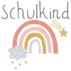 Schulkind Regenbogen