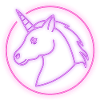 Neon Einhorn