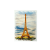 Watercolour Eiffel Tower Skyline Art