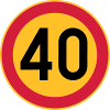 40 limit / speed limit