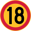 18 limite de vitesse