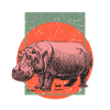 Nilpferd Happy Hippo