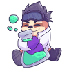 mad scientist sloth nerd