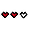 Life bar - Three hearts - Three lives