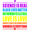 PRIDE RAINBOW LOVE SCIENCE BLACK WOMANS RIGHTS HUM