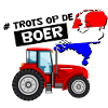 Agriculteurs aux Pays-Bas avec tracteur