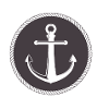Marine anchor symbol