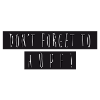 Don't forget to hop!