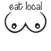 Eat Local Funny Baby Bodysuit