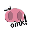 Oink Pink Schweine-Nasendesign