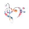 Clef heart shape