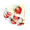 Strawberry crepes
