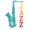 Saxophones jazz rétro