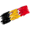 Belgium Flag - Italic