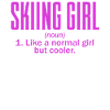 Skiing girl definition skier