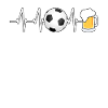 Football heartbeat and beer