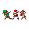 Dabbing Santa Claus Christmas Xmas
