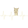 Heartbeat Alpaca Herzschlag Alpaka Llama Geschenk