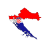 Croatia Flag Map Travel Holiday