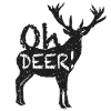 Oh dear! - Deer motif - dark